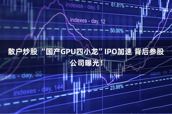 散户炒股 “国产GPU四小龙”IPO加速 背后参股公司曝光！